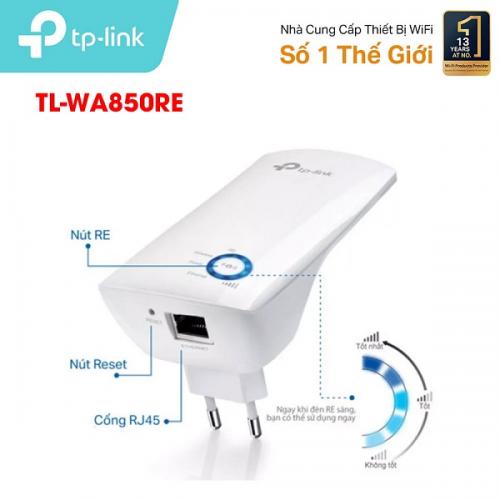 Bộ kích sóng wifi TP-Link TL-WR850RE Tốc độ N300Mbps - Có cổng LAN