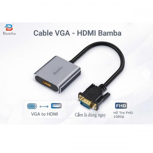 Cáp chuyển từ VGA sang Hdmi - Bamba B25