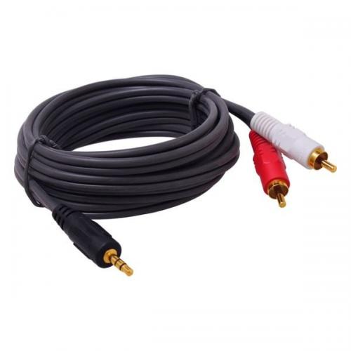 Cáp loa 1.5m Dtech 1 ra 2 đầu hoa sen