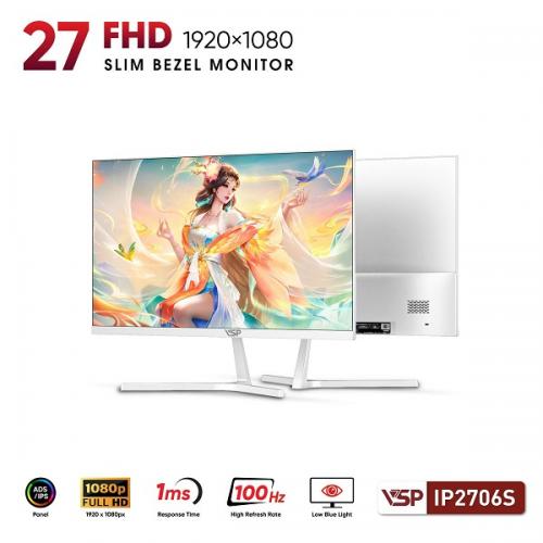 Màn Hình 27 inch VSP IP2706S (27 inch/IPS/FHD/100Hz/1ms) - Màu Trắng