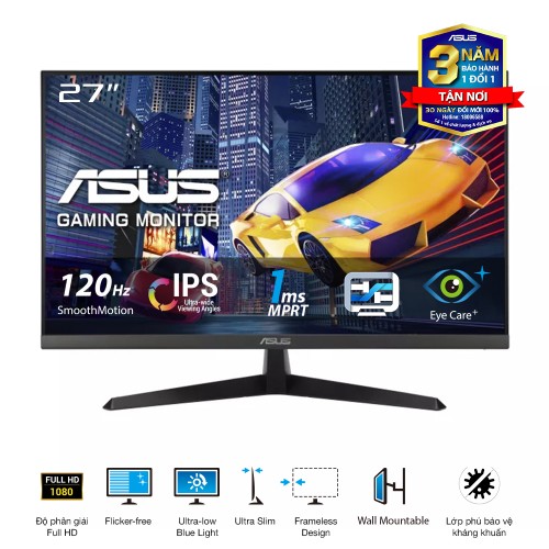 Màn hình LCD ASUS 24inch VY249HGR FHD IPS 120Hz HDMI, VGA