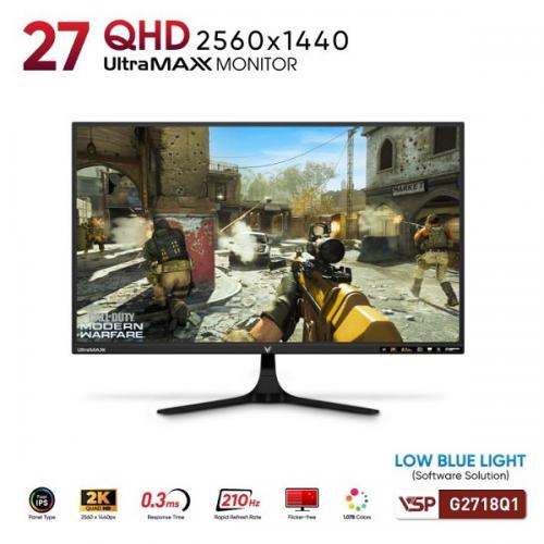 Màn hình VSP G2718Q1 27 inch 2K QHD IPS 210Hz 1ms Đen